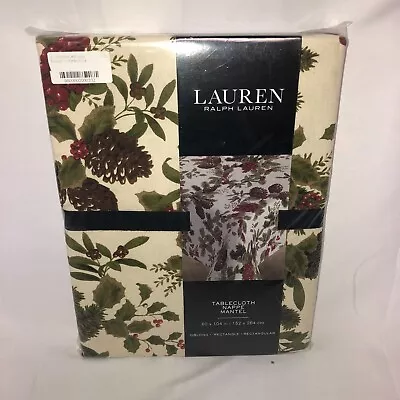 Ralph Lauren TABLECLOTH NAPPE MANTEL 60  X 104  Oblong Rectangle Cotton NWT NEW • $39.95