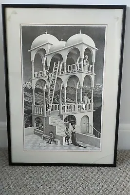 £85 • Buy M.C. Escher Belvedere Large Print Framed Size 50 X 70 Cm
