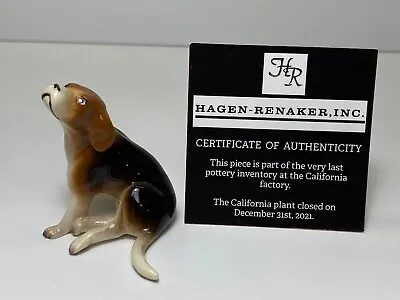 Hagen Renaker #396 1012 Beagle Sitting Specialties Of The Factory Stock  • $21.99