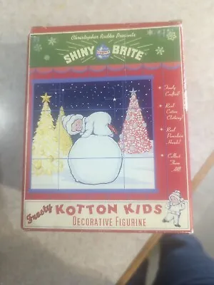 Vintage Shiny Brite Frosty Kotton Kids Decorative Figurine-Christopher Radko • $22