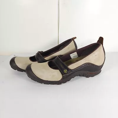 Merrell Women's Plaza Bandeau US 85 Dark Taupe Suede Leather Mary Jane  Shoes • $24.99