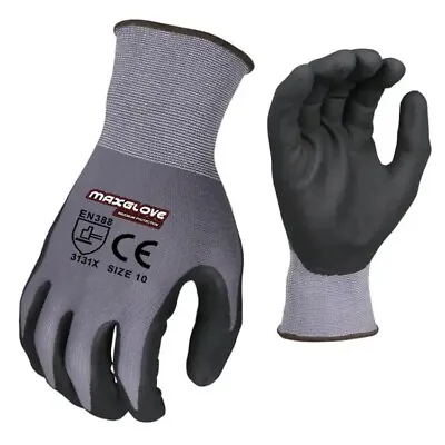 12 Pairs 9 Size  MaxGlove  Ultimate Gloves Nitrile Foam Work Glove Breathable • £27.99