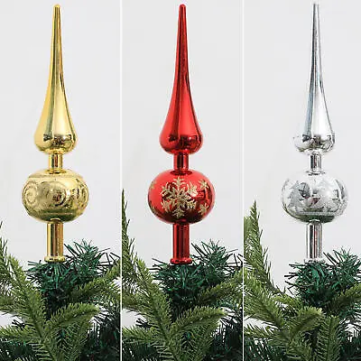 Christmas Tree Topper Handmade Xmas Finial Vintage Style Christmas • $9.49