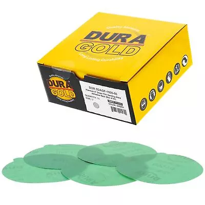 50PK - 1500 Grit 5  Green Film - PSA Self Adhesive Sanding Discs DA Sanders • $18.99