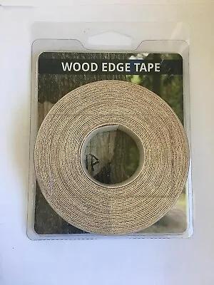 Iron On Oak Wood Veneer Edging Tape/Strip 22mm X 7.5 Metre  - Pre Glued Diy Roll • £13.50