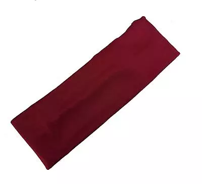 7cm Burgundy Stretch Headband Sport Dance Gym Training Make Up Hair Band • £3.03