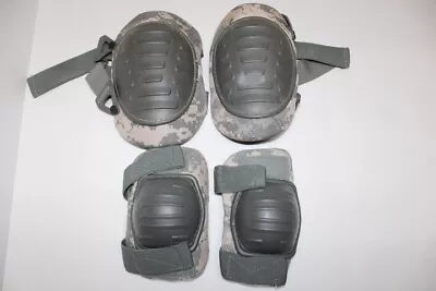 US MILITARY Issue Knee & Elbow PADS COMPLETE SET MCGUIRE-NICHOLAS USGI GEAR • $14.95