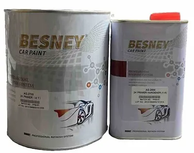 Besney 2k Primer Surfacer High Build & Fast Drying Gray (gallon Kit) • $142.50