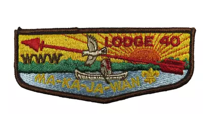 Ma-Ka-Ja-Wan Lodge 40 Northeast Illinois Council IL Flap Brown Bdr (TN629) • $9.95