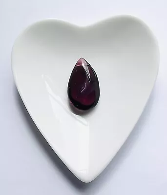 Stunning Purple Teardrop Italian  Glass Pendant Bead  1 Pcs • £1.99