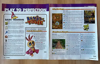 £21.63 • Buy Banjo-Tooie 12 Page Play To Perfection Guide Print Ad Art Strategy Game Tips