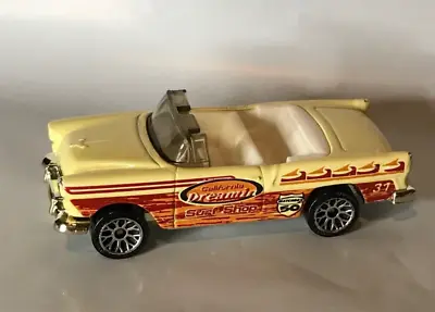 '55 Chevy Bel Air Convertible Yellow Wood Matchbox Lesney Rare Vintage • $11.99