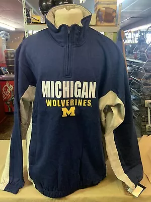 New G-III XX-Large Michigan Wolverines Navy/Gray/Maize 1/4 Zip Jacket/SweatShirt • $35