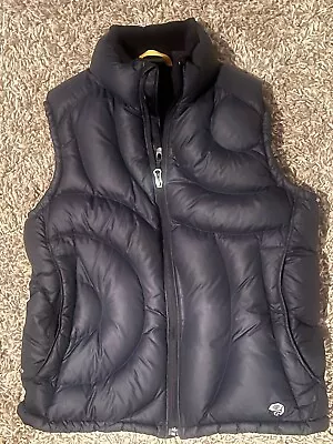 Women's Medium Mountain Hardware Black Down Feather Quilted Zip Puffer Vest • $27