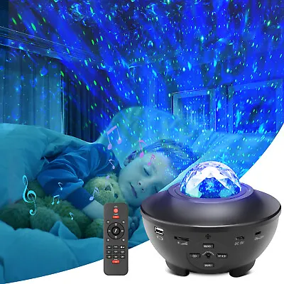 $26.95 • Buy Projector Galaxy Starry Night Light Laser Ocean Star Party LED Lamp W/ Remote US