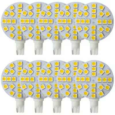 10x T10 W5W 921 LED Light Car Bulb DC 12V 24-5050 SMD 3W 350LM Warm White Lamp Y • $24.83