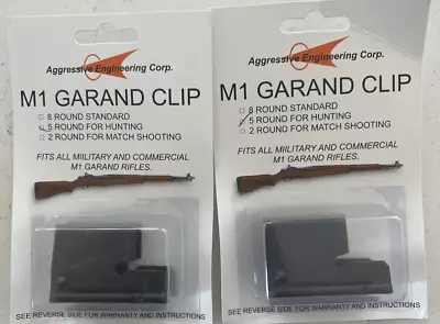 M1 Garand 5RD Clip Steel Parkerized 2PK • $8.97