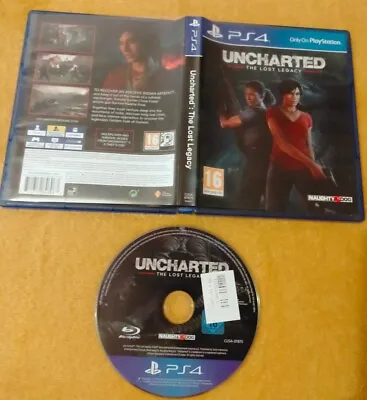 Uncharted The Lost Legacy PS4 Playstation Video Game NEAR MINT Fast Delivery • £19.99
