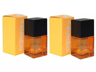 £22.99 • Buy Superdry Orange Cologne 2 X 25ml EDC Spray Men Perfume