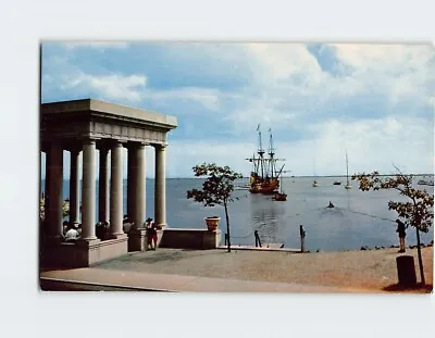 Postcard Mayflower II In Plymouth Harbor Plymouth Massachusetts USA • $3.46