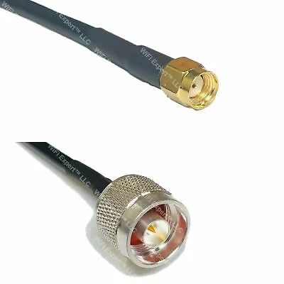 2 Feet N Male To RP-SMA Male (female Pin) RF Pigtail Cable RFC195 SHIPS FROM USA • $9.99