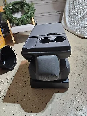 2015-2023 Ford F150 Center Jump Seat / Console Gray Vinyl • $200