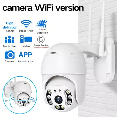 360° 2MP WiFi Wireless Camera Night Vision Security Cam 1080P HD Nanny Cam 2.4G • £23