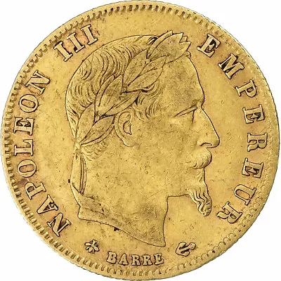 [#1159448] France Napoleon III 5 Francs 1866 Paris Gold EF Gadoury:1002 • $310.70