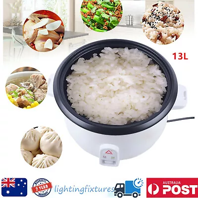 4500w 13l Commercial Rice Cooker Restaurant Hotel Non-stick Pot With Steamer Au • $78.85