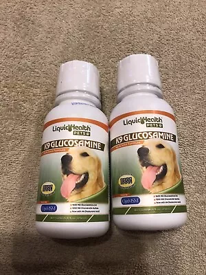 LIQUIDHEALTH K9 Glucosamine Hip & Joint Formula 8 Oz. 09/2024 Lot Of 2 • $23.99