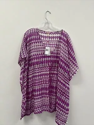 Echo Design Swimsuit Cover Up NWT $48 Lightweight And One Size Fits Most Purple! • $9.90