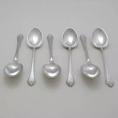 PEMBURY Design MAPPIN & WEBB Sheffield Silver Service Cutlery Six Dessert Spoons • £69.90