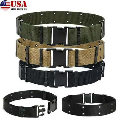 Tactical Military Pistol Belt Nylon Web Belt Duty ALICE Marine Corps GI Type US • $8.91