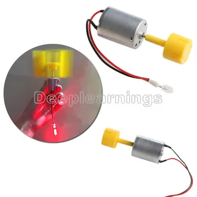 DC Micro Motor Small LED Lights Vertical Axis Wind Turbine Generator Blades DP • $4.85