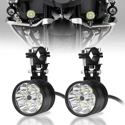 3 Modes LED Spot Light Auxiliary Motorcycle Headlight Hi-Lo Driving Fog Lamp 2X • $25.88