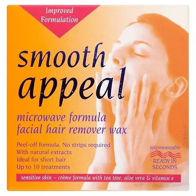 Smooth Appeal Microwave Facial Hair Removal Wax For Upper Lip Sideburns Chin • £9.99