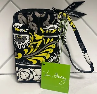 Vera Bradley BAROQUE Carry It All Wristlet  Yellow/Blk* NWT AZ-18182 MSRP $42.00 • $14.99