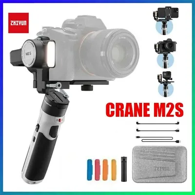 Zhiyun Crane M2S 3-Axis Gimbal For Smartphone Mirrorless DSLR Action Camera AU • $401.71