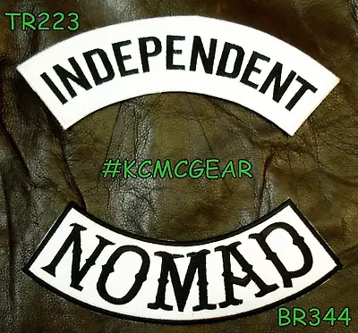 Independent Nomad Rocker Patches Set For Biker Vest TR223-BR344 • $19.51