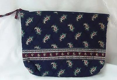 Vera Bradley Indiana  Large Cosmetic Navy  Rare  Retired  Excellent Condition • $19.99