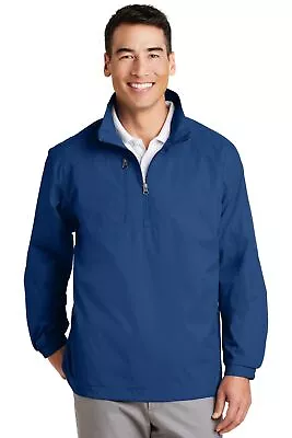 Port Authority J703 Mens Long Sleeve Lightweight Wind Jacket With Pockets • $41.73