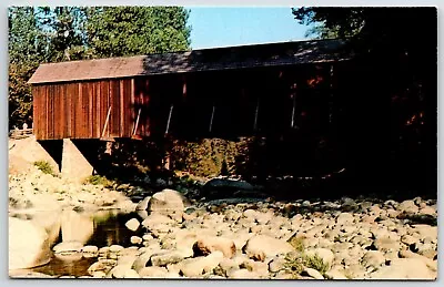 Vintage Postcard -  Wawona Covered Bridge - Yosemite National Park - CA • $3