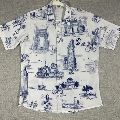 $45.99 • Buy Ostroy Mens Size Small Made In Italy Brooklyn New York Cycling Tour Shirt