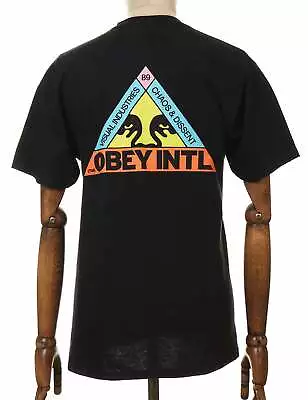 Men's Obey Clothing Trinity Tee - Black • £30.50