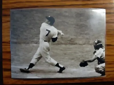 Mickey Mantle Yankees Baseball 4x6 Game Photo Picture Card • $2.20