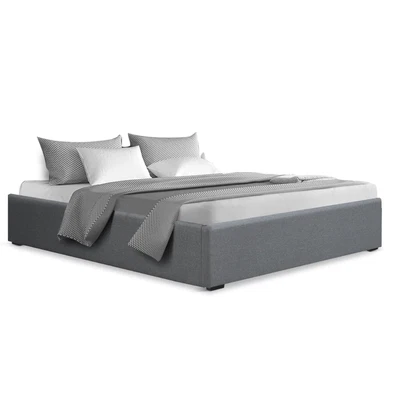 $244 • Buy Artiss Double Full Size Gas Lift Bed Frame Base With Storage Platform Fabric