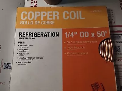 Everbuilt 1/4 In. X 50 Ft. Soft Copper Refrigeration Coil Tubing • $40