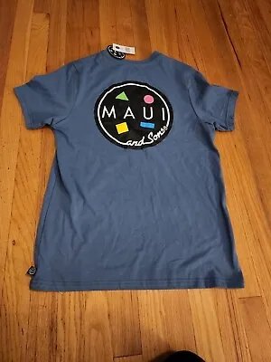 Nwt Men's Maui And Sons Indigo Blue Surf T-shirt Size Medium • $20.95