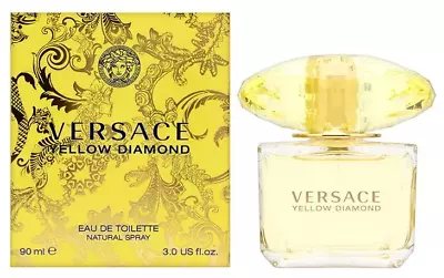 Yellow Diamond By Versace  3 Fl Oz / 90mL EDT Spray For Women Brand New Sealed • $145.99