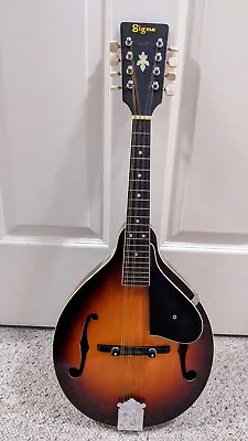 1970’s Sigma MM-6 Sunburst 8-String Acoustic Mandolin With Hard Case • $289